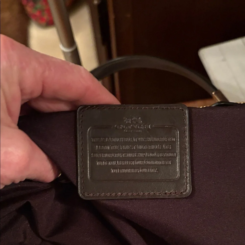 Coach Kelsey Python Pattern Taupe,Brown and Black cross body